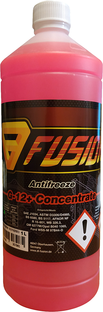 Охолоджувальна рідина FUSION G12, концентрат, червоний, 1 л (F80G12/1)